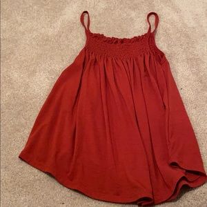 Red tank top
